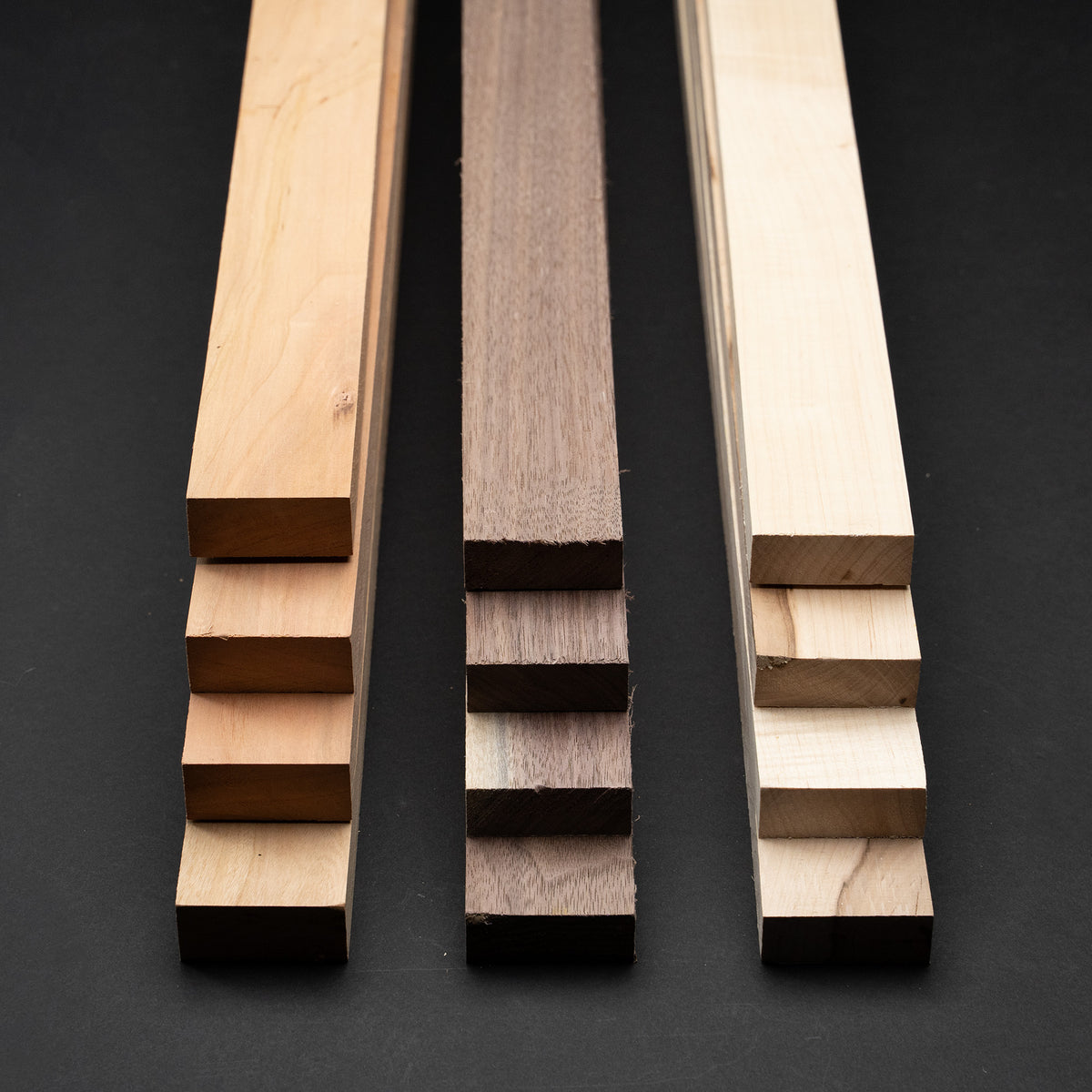 3/4&quot; x 2&quot; x 24&quot; COMBO 4 WALNUT 4 Hard Maple 4 Cherry DIY Cutting Board Butcher Block Charcuterie Cheese Boards Tray Boards