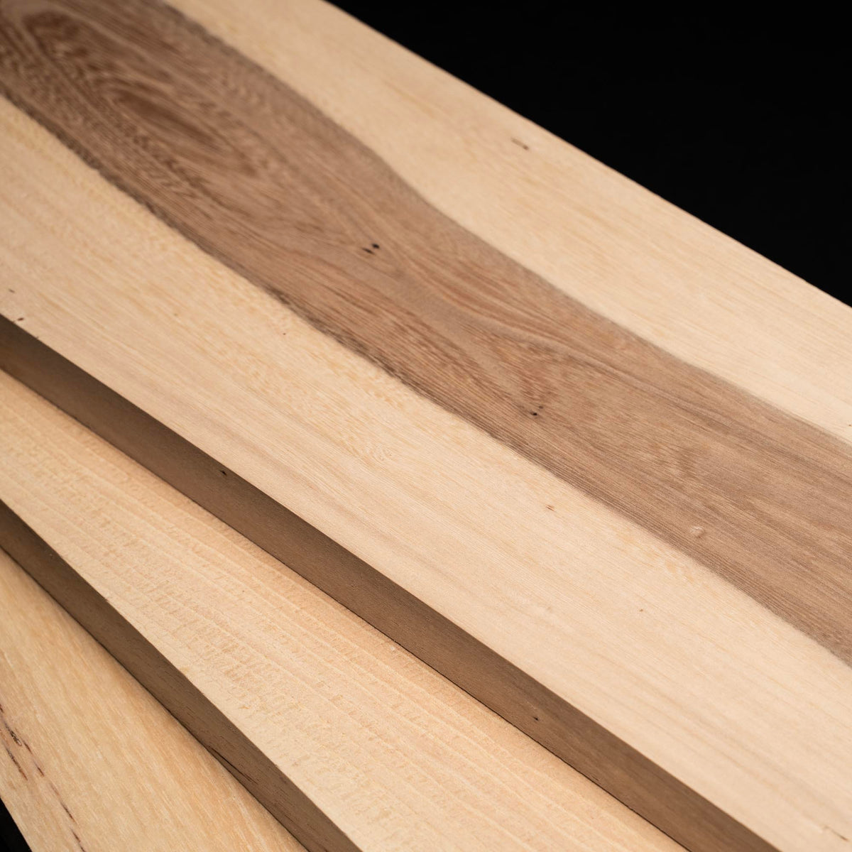 4/4 1&quot; HICKORY Lumber Pack, S3S Clear/Select Boards - Kiln Dried - Packs of 10, 50, 100 Board Feet