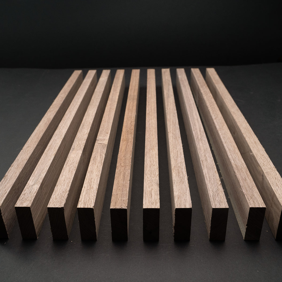 3/4&quot; x 2&quot; x 24&quot; Black Walnut Boards - Pack of 5, 10, 15 or 20 - DIY Cutting Charcuterie Cheese Boards Tray - Kiln Dried