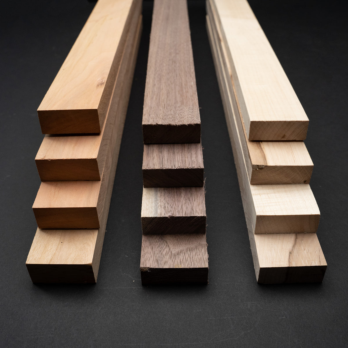 3/4&quot; x 2&quot; x 24&quot; COMBO 4 WALNUT 4 Hard Maple 4 Cherry DIY Cutting Board Butcher Block Charcuterie Cheese Boards Tray Boards