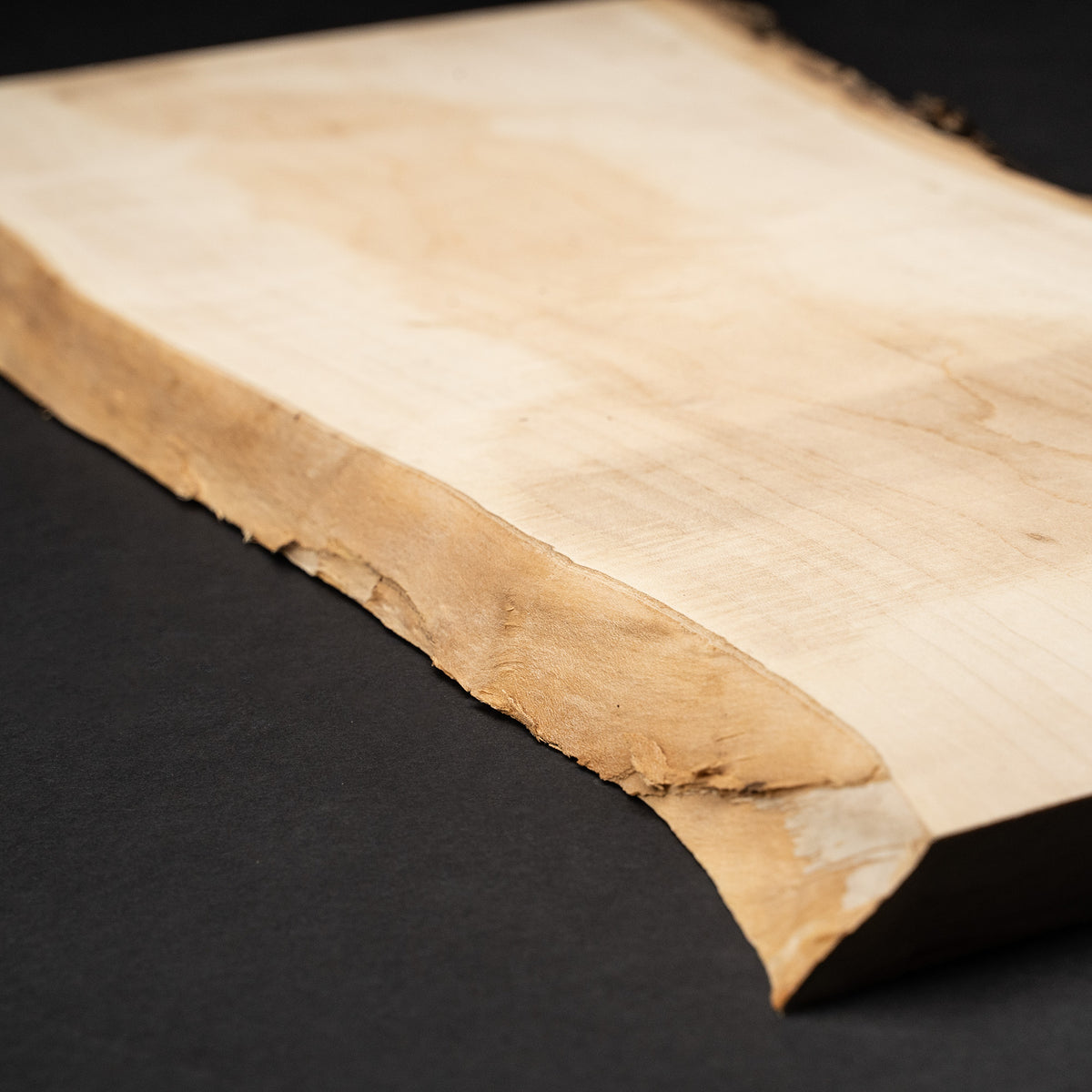 4/4 1” Live Edge Hard Maple 1&quot; Slab - Wood Board Kiln Dried Boards - Cut to size Hard Maple Boards