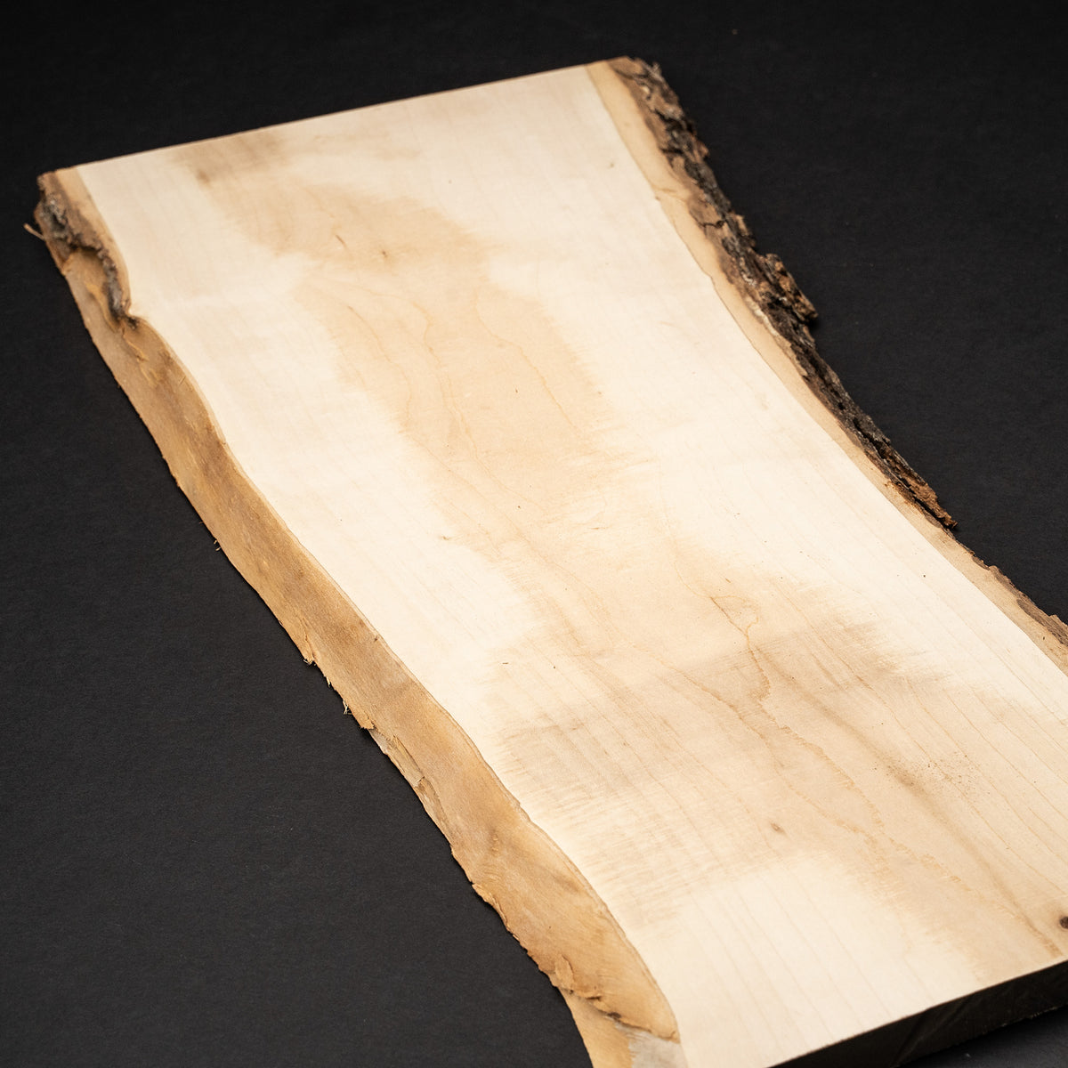 4/4 1” Live Edge Hard Maple 1&quot; Slab - Wood Board Kiln Dried Boards - Cut to size Hard Maple Boards