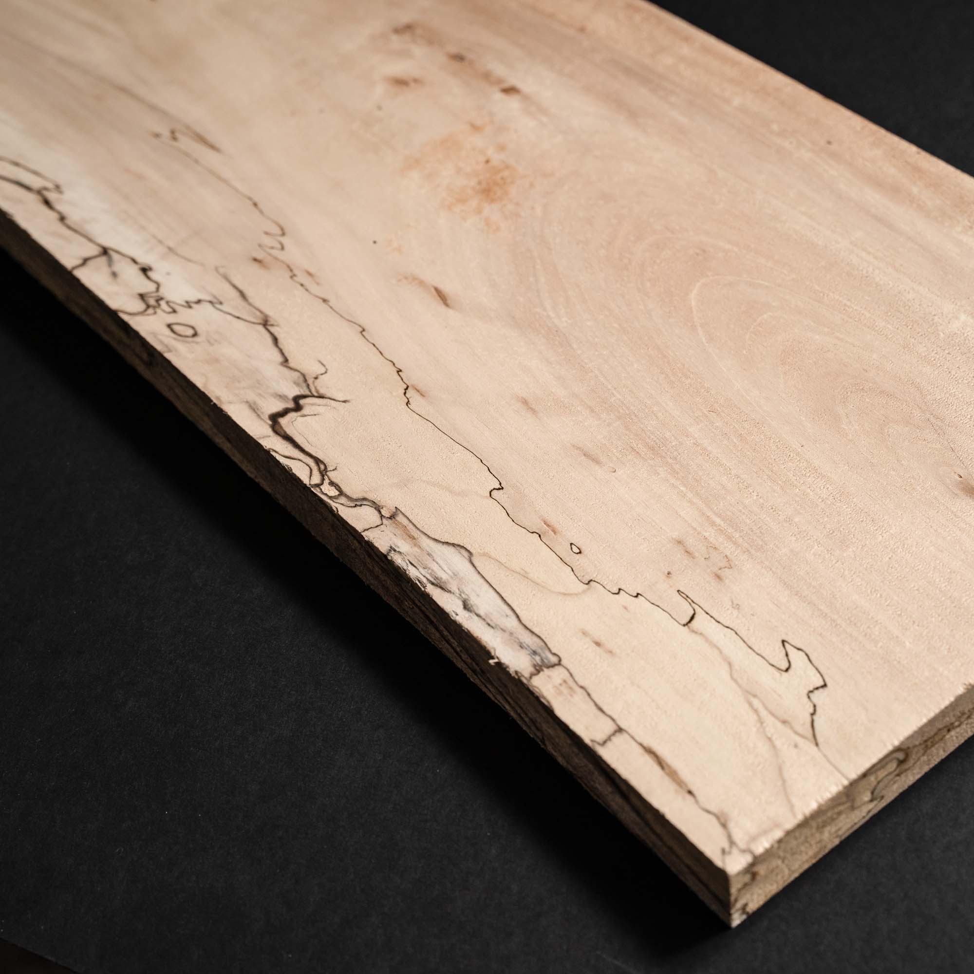 4/4 1” Spalted Wide Hard Maple Wood Boards - Kiln Dried
