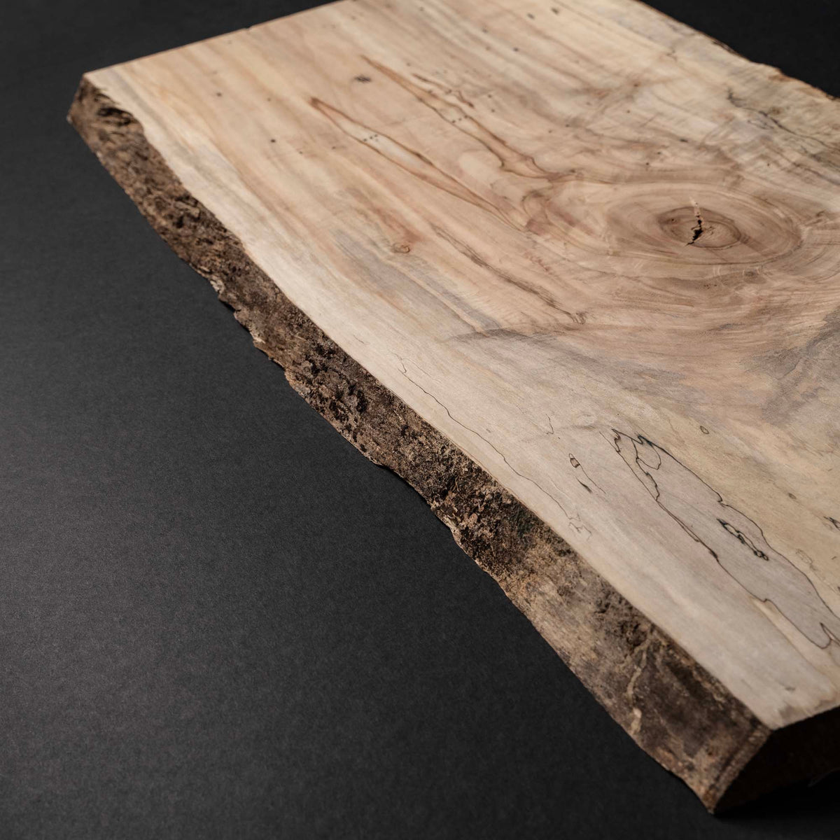 4/4 1” Live Edge Spalted Hard Maple Wood Boards - Kiln Dried - Dimensional Lumber - Cut To Size Board - DIY Wood Project Boards