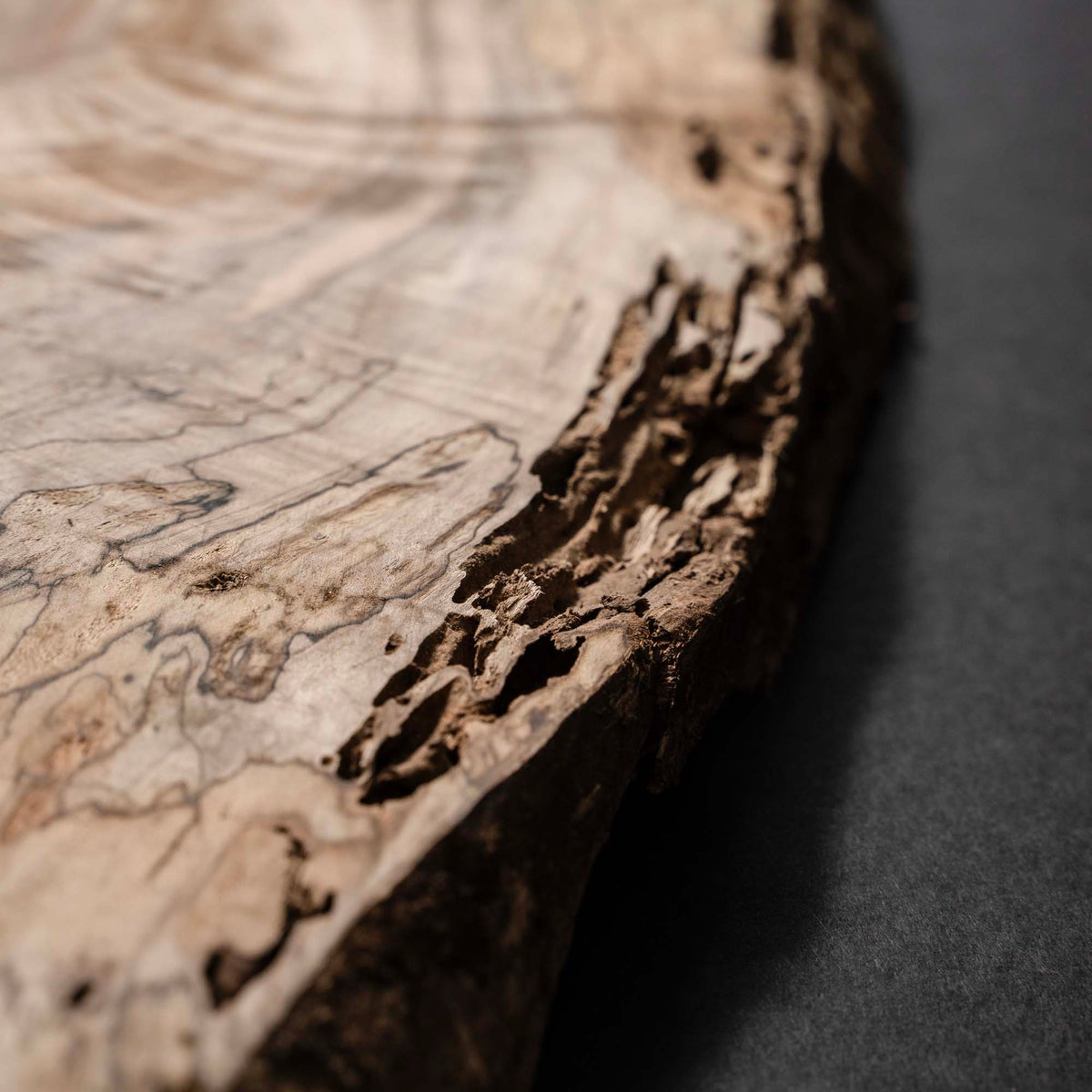4/4 1” Live Edge Spalted Hard Maple Wood Boards - Kiln Dried - Dimensional Lumber - Cut To Size Board - DIY Wood Project Boards